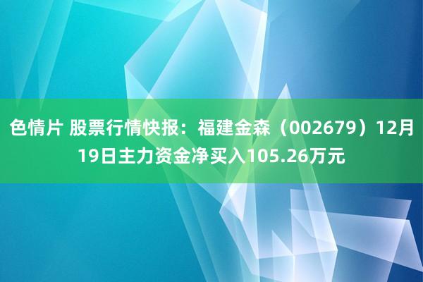 色情片 股票行情快报：福建金森（002679）12月19日主力资金净买入105.26万元