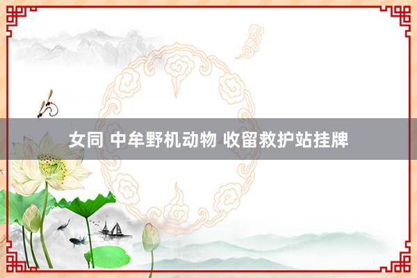 女同 中牟野机动物 收留救护站挂牌