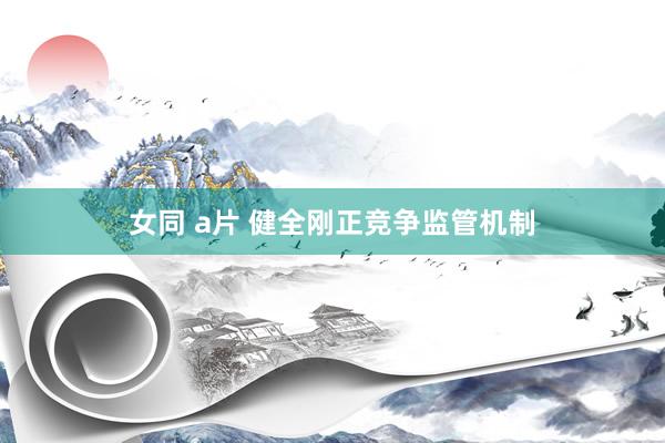 女同 a片 健全刚正竞争监管机制