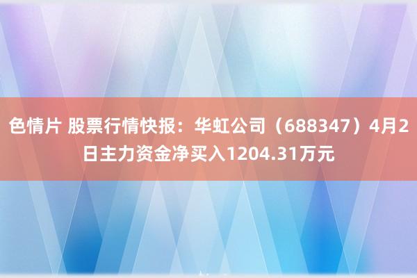 色情片 股票行情快报：华虹公司（688347）4月2日主力资金净买入1204.31万元