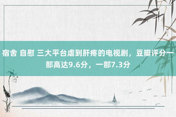 宿舍 自慰 三大平台虐到肝疼的电视剧，豆瓣评分一部高达9.6分，一部7.3分