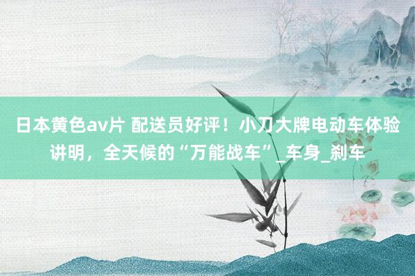 日本黄色av片 配送员好评！小刀大牌电动车体验讲明，全天候的“万能战车”_车身_刹车