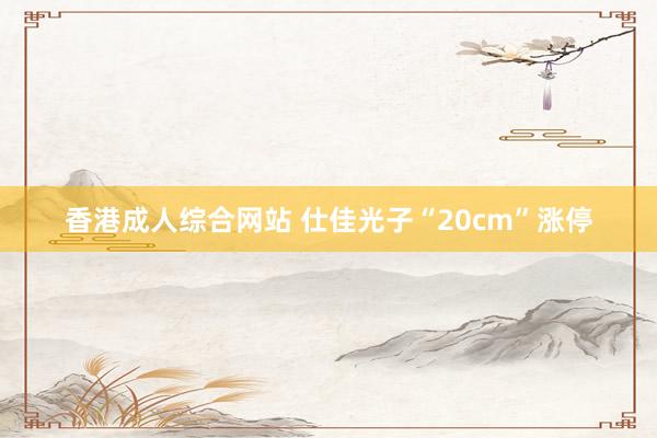 香港成人综合网站 仕佳光子“20cm”涨停