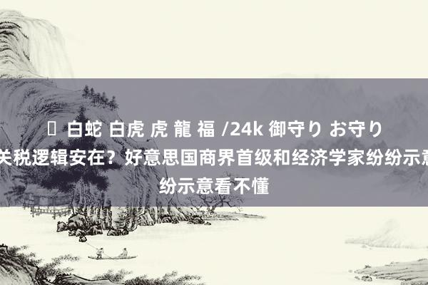 ✨白蛇 白虎 虎 龍 福 /24k 御守り お守り 特朗普关税逻辑安在？好意思国商界首级和经济学家纷纷示意看不懂